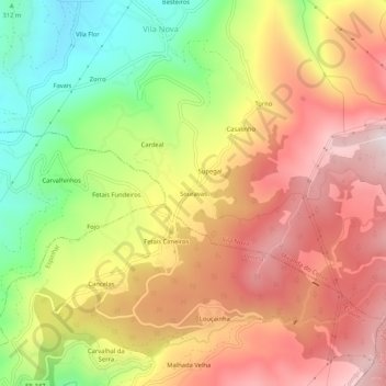 Souravas topographic map, elevation, terrain