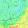Thames Ditton topographic map, elevation, terrain