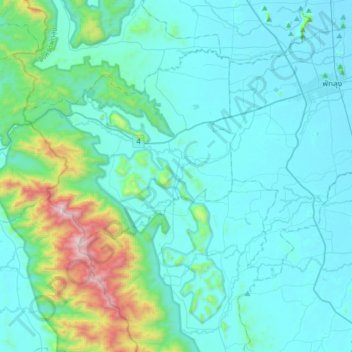 Lam Sin topographic map, elevation, terrain