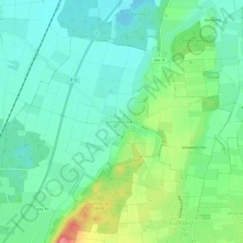 Ketterschwang topographic map, elevation, terrain