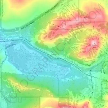 Norden topographic map, elevation, terrain