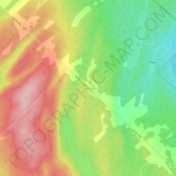 Saint-Guy topographic map, elevation, terrain