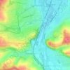 Heeresberg topographic map, elevation, terrain