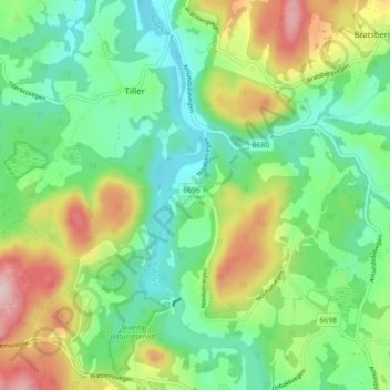 Nordset topographic map, elevation, terrain
