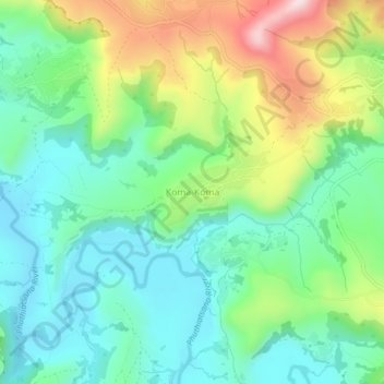 Koma-Koma topographic map, elevation, terrain