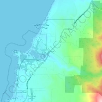 Cleone topographic map, elevation, terrain