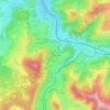 Bliggenswil topographic map, elevation, terrain