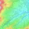 La Flachère topographic map, elevation, terrain