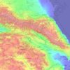 Kakheti topographic map, elevation, terrain