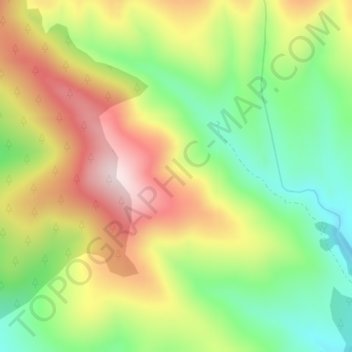 Chollas topographic map, elevation, terrain