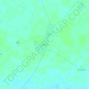 Gawane topographic map, elevation, terrain