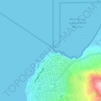 Boomer Beach topographic map, elevation, terrain