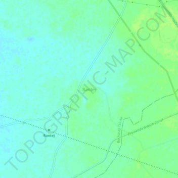 Rantej topographic map, elevation, terrain