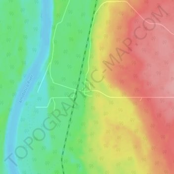 Chisholm topographic map, elevation, terrain