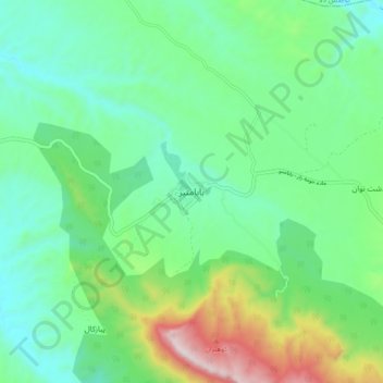Babamonir topographic map, elevation, terrain