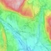 Rykkinn topographic map, elevation, terrain