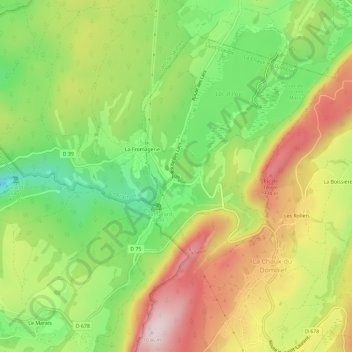 Ilay topographic map, elevation, terrain