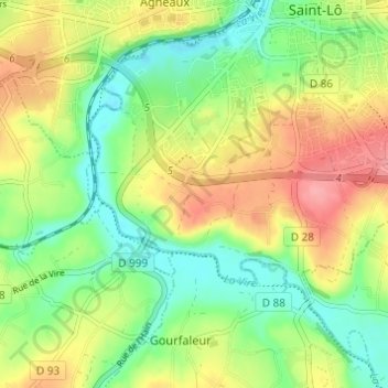 Le Haut Candol topographic map, elevation, terrain