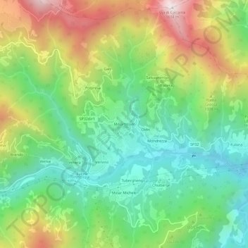 Molartissier topographic map, elevation, terrain