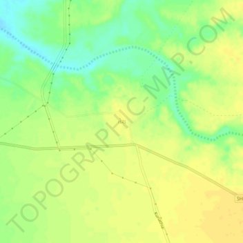 Tera topographic map, elevation, terrain