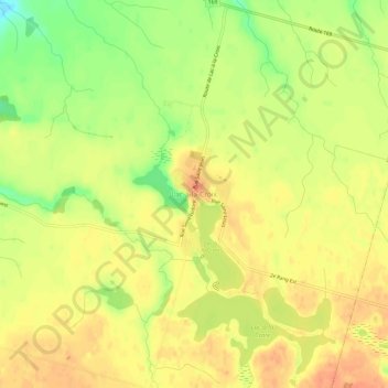 Lac-à-la-Croix topographic map, elevation, terrain