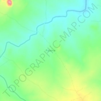 Palama topographic map, elevation, terrain