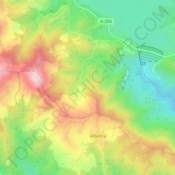 Los Montes topographic map, elevation, terrain