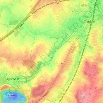 Ripain topographic map, elevation, terrain