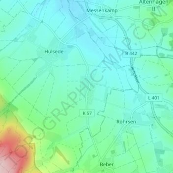 Schmarrie topographic map, elevation, terrain