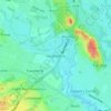Holdenhurst topographic map, elevation, terrain