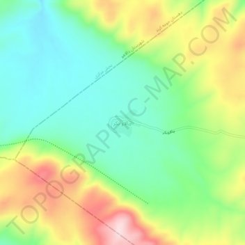 Chalav-e Bekr topographic map, elevation, terrain