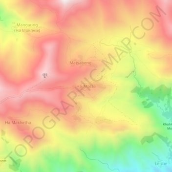 Ha 'Matsa topographic map, elevation, terrain