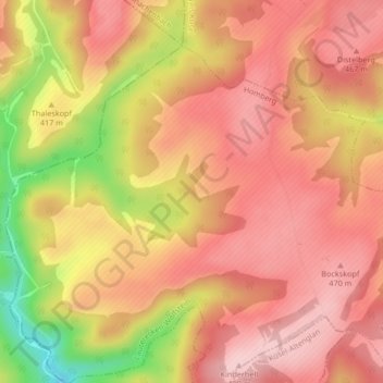 Ilgesheim topographic map, elevation, terrain