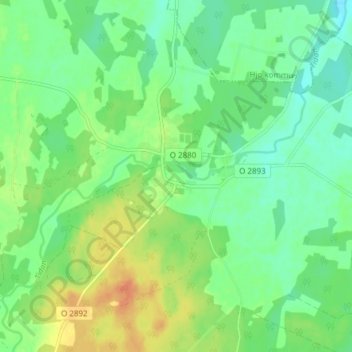 Fröjered topographic map, elevation, terrain
