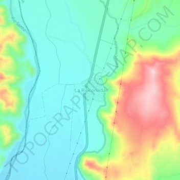 La Rinconada topographic map, elevation, terrain