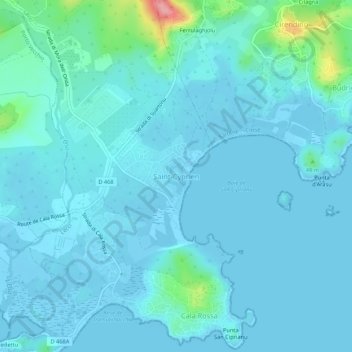 Saint-Cyprien topographic map, elevation, terrain