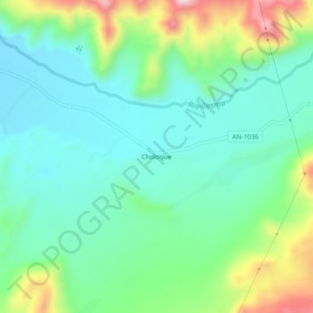 Choloque topographic map, elevation, terrain