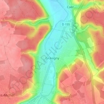 La Friche Patey topographic map, elevation, terrain
