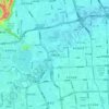 燕园街道 topographic map, elevation, terrain