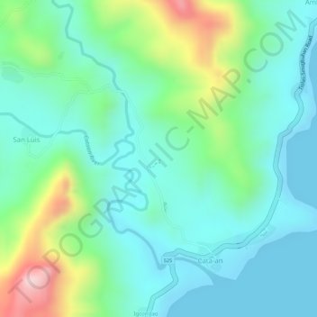 Igbulawan Nature Farm topographic map, elevation, terrain