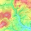 Rößnitz topographic map, elevation, terrain