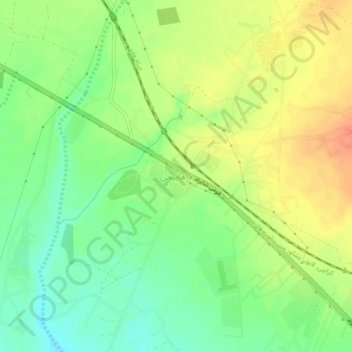 Dhabeji topographic map, elevation, terrain