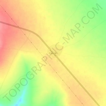 Cobole topographic map, elevation, terrain