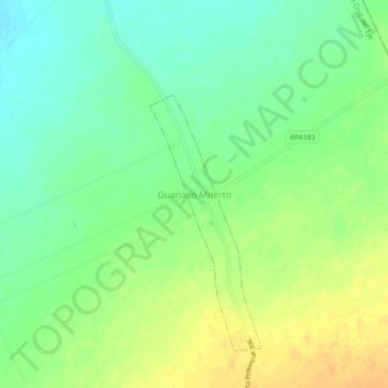 Guanaco Muerto topographic map, elevation, terrain