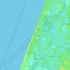 Bloemendaal aan Zee topographic map, elevation, terrain