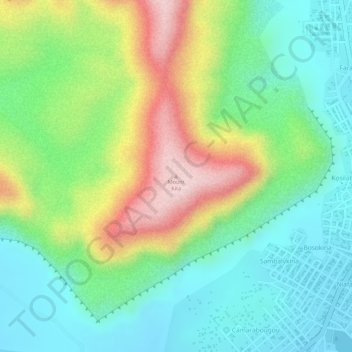Mount Kita topographic map, elevation, terrain