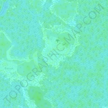 Bassoul topographic map, elevation, terrain