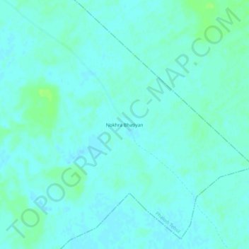 Nokhra Bhatiyan topographic map, elevation, terrain
