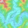 十渡村 topographic map, elevation, terrain