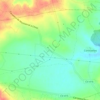 Blanquizar de Calabarra topographic map, elevation, terrain